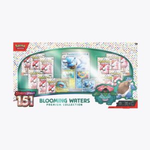 Buy Pokémon tcg 151 Blooming Waters Premium Collection​ with exclusive promo cards, Pokémon 151 booster packs, and premium collectibles.